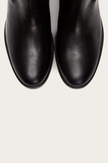 Frye Melissa D Ring Tall Wide Calf - Black - Click Image to Close