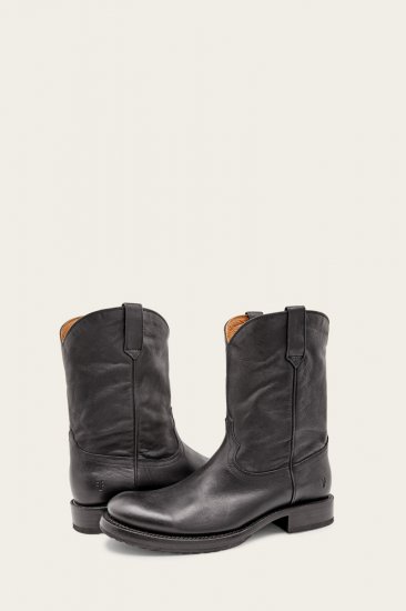 Frye Duke Roper - Black - Click Image to Close