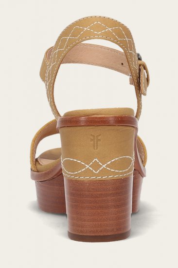 Frye Pipa Woodstock Sandal - Banana - Click Image to Close