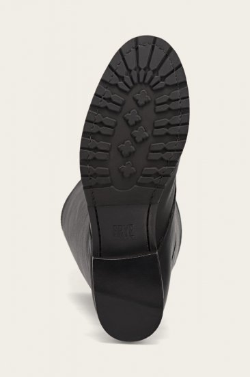 Frye Melissa Lug Back Zip - Black - Click Image to Close