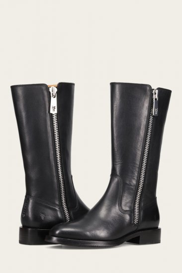 Frye Madison Heavy Zip Tall - Black - Click Image to Close