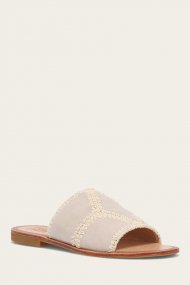 Frye Ava Crochet Slide - Ivory