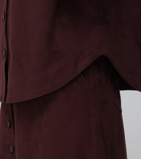 Frye Oversized Faux Suede Shacket - Oversized Faux Suede Shacket - Click Image to Close