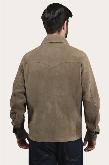 Frye Authentic Soft Goat Suede Leather Shacket - Authentic Soft Goat Suede Leather Shacket - Click Image to Close