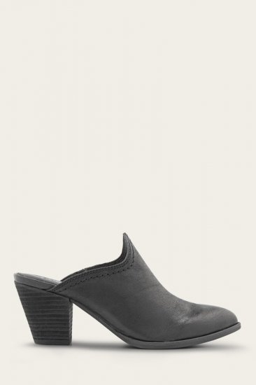 Frye Reed Mule - Black - Click Image to Close