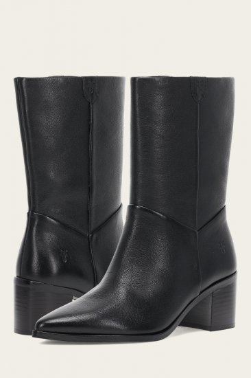 Frye Sadie Softy Mid - Black - Click Image to Close