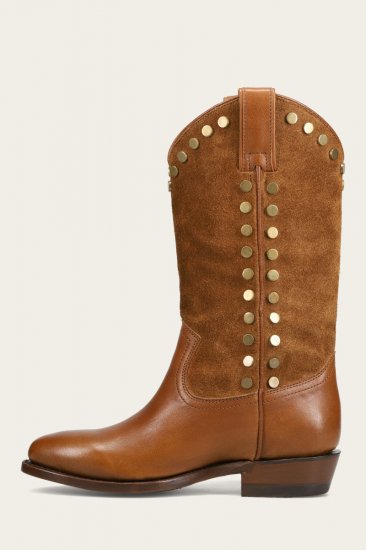 Frye Billy Pull On Stud - Bark - Click Image to Close