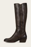 Frye Carson Piping Tall Wide Calf - Chocolate