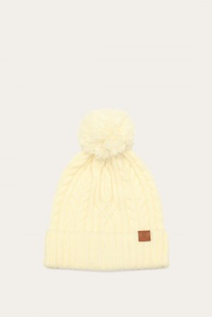 Frye Cable Beanie With Self Pom - Cable Beanie With Self Pom