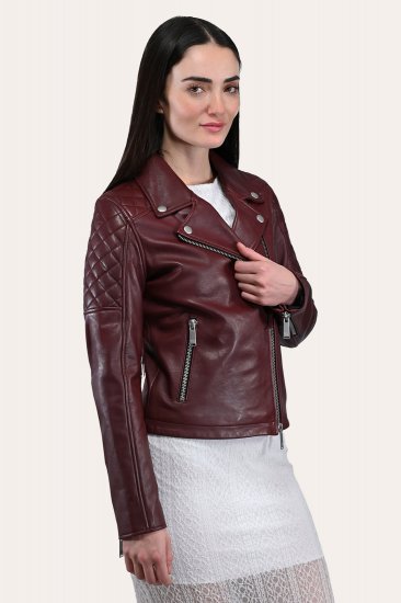 Frye Oxblood Biker Jacket - Frye Oxblood Biker Jacket - Click Image to Close