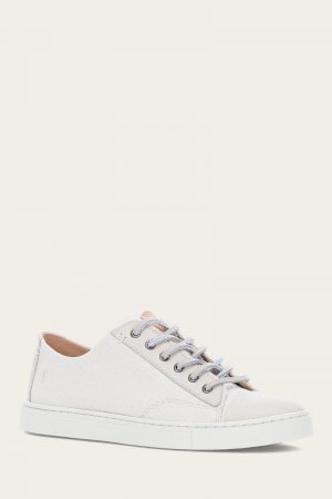 Frye Ivy Canvas Low Lace - Ivory