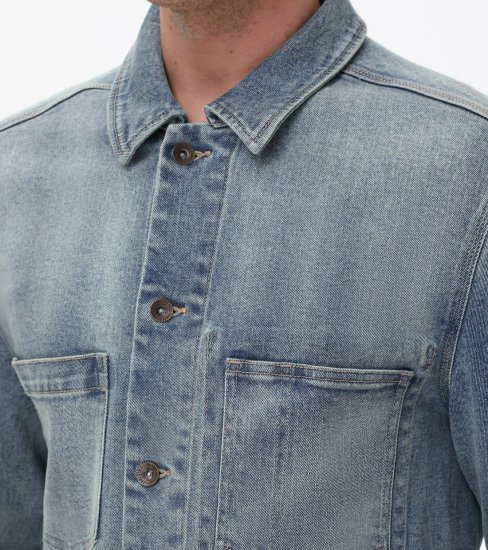 Frye Denim Chore Jacket - Denim Chore Jacket - Click Image to Close