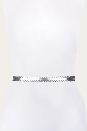 Frye 20mm Belt With 3 Pc Buckle Set & Leather Laced Edge - 20mm Belt With 3 Pc Buckle Set & Leather Laced Edge - Click Image to Close