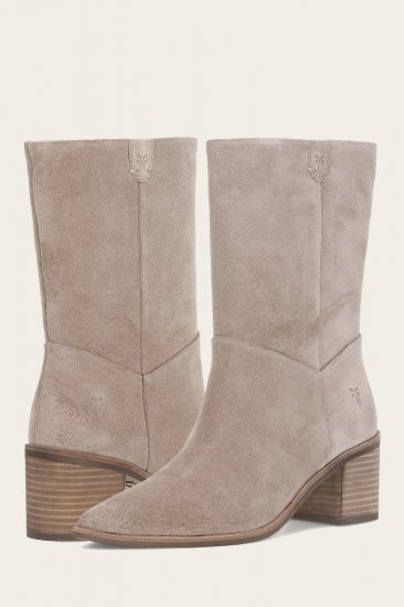 Frye Sadie Softy Mid - Taupe - Click Image to Close