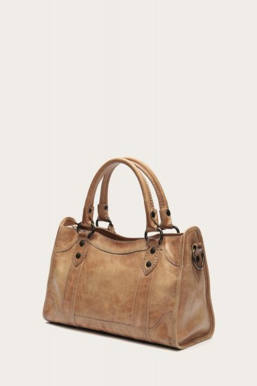Frye Melissa Satchel - Beige - Click Image to Close