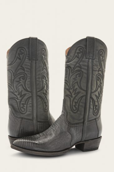 Frye Bruce Pull On - Black-lizard - Click Image to Close