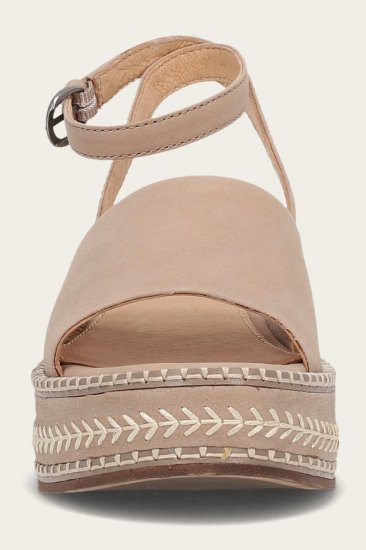 Frye Joy Ankle Strap Platform Sandal - Clay - Click Image to Close