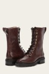 Frye Olivia Combat - Bourbon