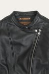 Frye Modern Biker-racer Leather Jacket - Modern Biker-racer Leather Jacket