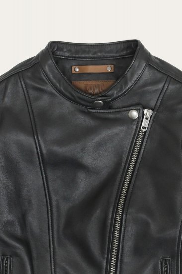 Frye Modern Biker-racer Leather Jacket - Modern Biker-racer Leather Jacket - Click Image to Close
