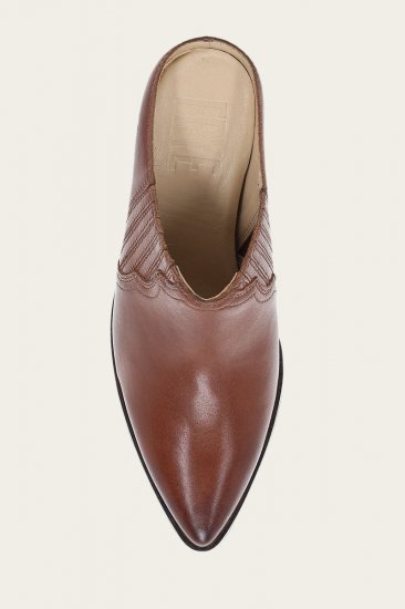 Frye Sara Western Mule - Cinnamon - Click Image to Close