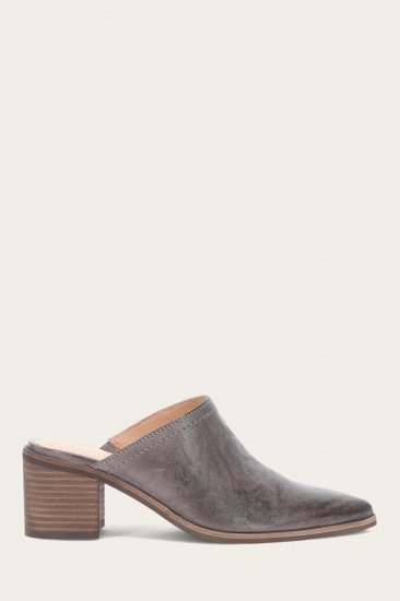 Frye Sadie Mule - Steel - Click Image to Close