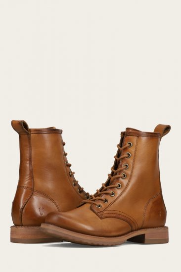 Frye Veronica Flex Combat - Caramel - Click Image to Close