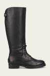Frye Melissa Lug Back Zip - Black