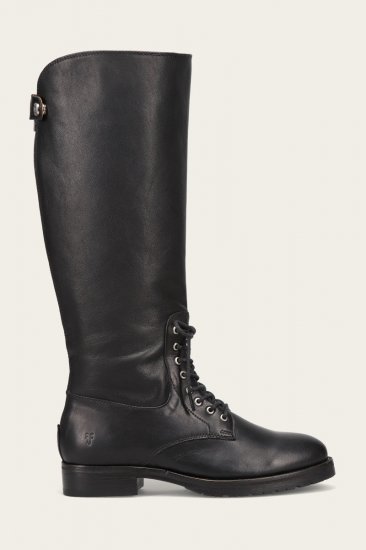 Frye Melissa Lug Back Zip - Black - Click Image to Close