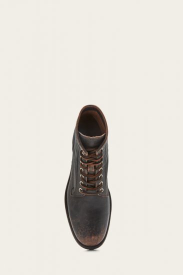 Frye Tyler Lace Up - Antiqued-black - Click Image to Close