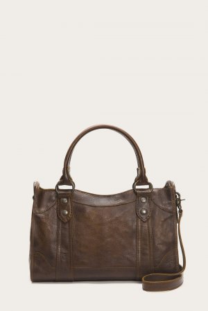 Frye Melissa Satchel - Dark Brown