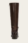 Frye Melissa Belted Tall Wide Calf - Chocolate