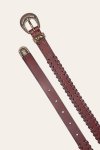 Frye 20mm Belt With 3 Pc Buckle Set & Leather Laced Edge - 20mm Belt With 3 Pc Buckle Set & Leather Laced Edge