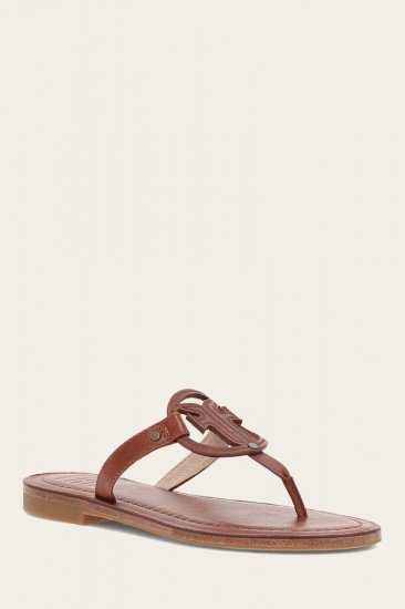 Frye Taylor Logo Sandal - Cinnamon - Click Image to Close