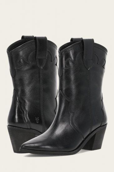 Frye Sara Western Short - Black - Click Image to Close