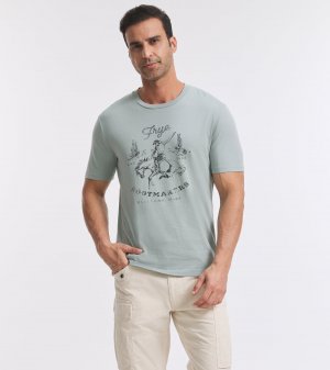 Frye Classic-Fit Crewneck Graphic Tee - Classic-Fit Crewneck Graphic Tee