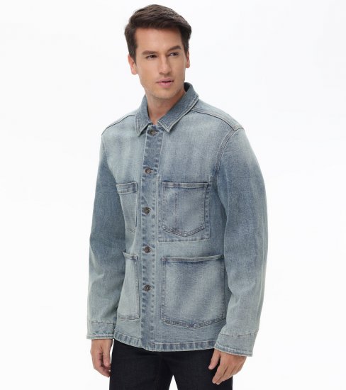 Frye Denim Chore Jacket - Denim Chore Jacket - Click Image to Close