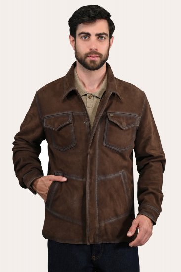 Frye Dark Brown Shacket - Frye Dark Brown Shacket - Click Image to Close