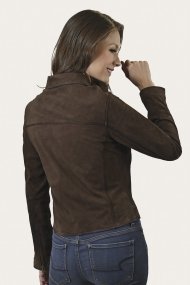 Frye Elegant Biker Leather Jacket - Elegant Biker Leather Jacket