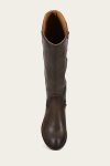 Frye Carson Piping Tall Wide Calf - Chocolate
