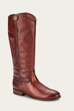 Frye Melissa Button 2 - Redwood