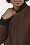 Frye Classic Leather Bomber Jacket - Classic Leather Bomber Jacket