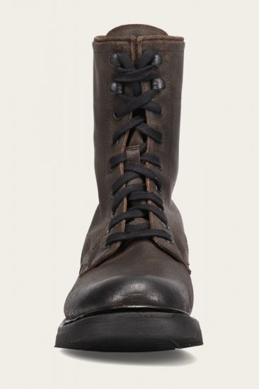 Frye Dean Combat Lace Up - Chocolate - Click Image to Close