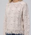 Frye Pointelle Fringe Pullover - Pointelle Fringe Pullover