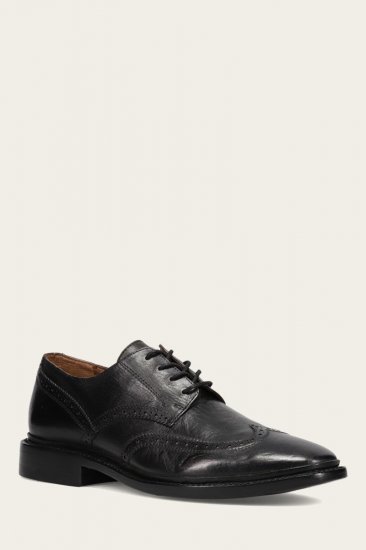 Frye Paul Wingtip - Black - Click Image to Close