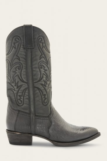 Frye Bruce Pull On - Black-lizard - Click Image to Close
