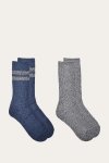 Frye Super Soft Boot Sock 2 Pack - Navy - Super Soft Boot Sock 2 Pack - Navy