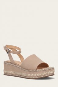 Frye Joy Ankle Strap Platform Sandal - Clay