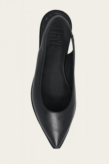 Frye Kenzie Slingback Flat - Black - Click Image to Close