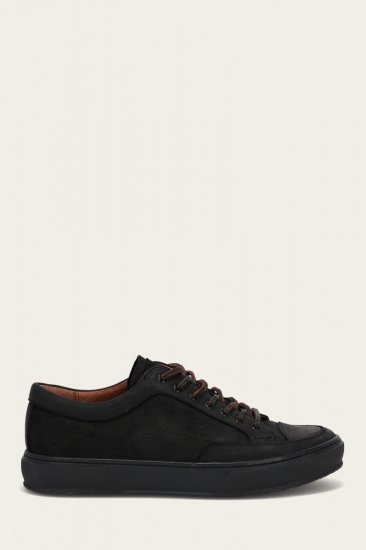 Frye Hoyt Low Lace - Black-suede - Click Image to Close